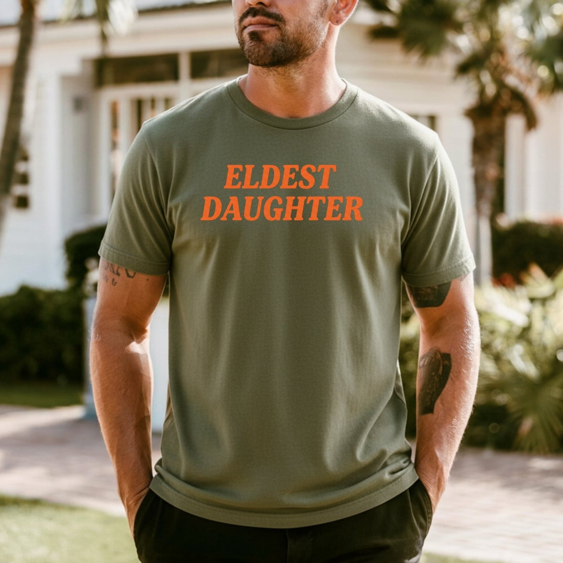 Retro Eldest Daughter Tee – Funny Aesthetic Graphic Shirt