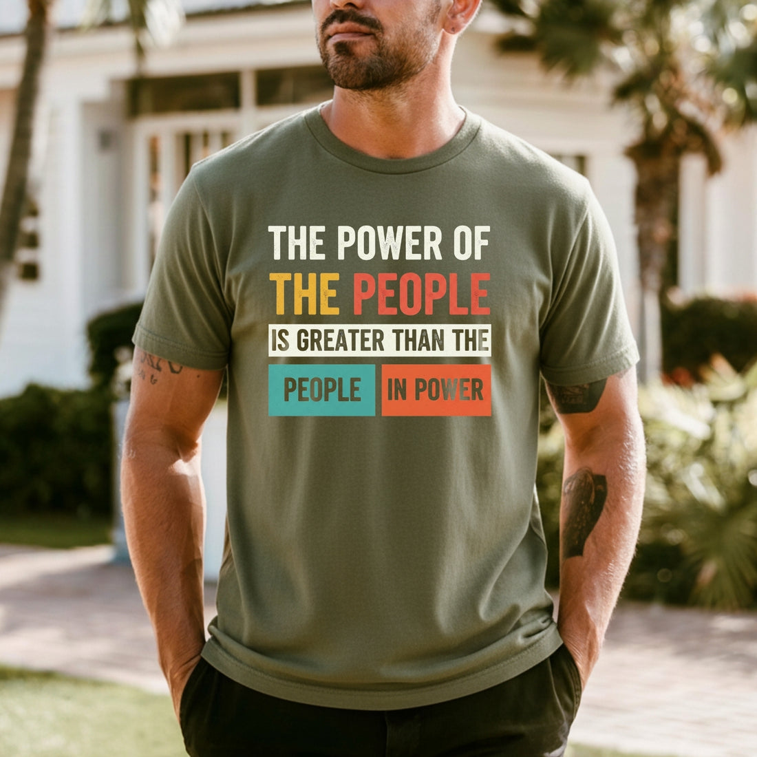 The Power of the People T-Shirt – Retro Comfort Graphic Tee – Freedom & Solidarity Top