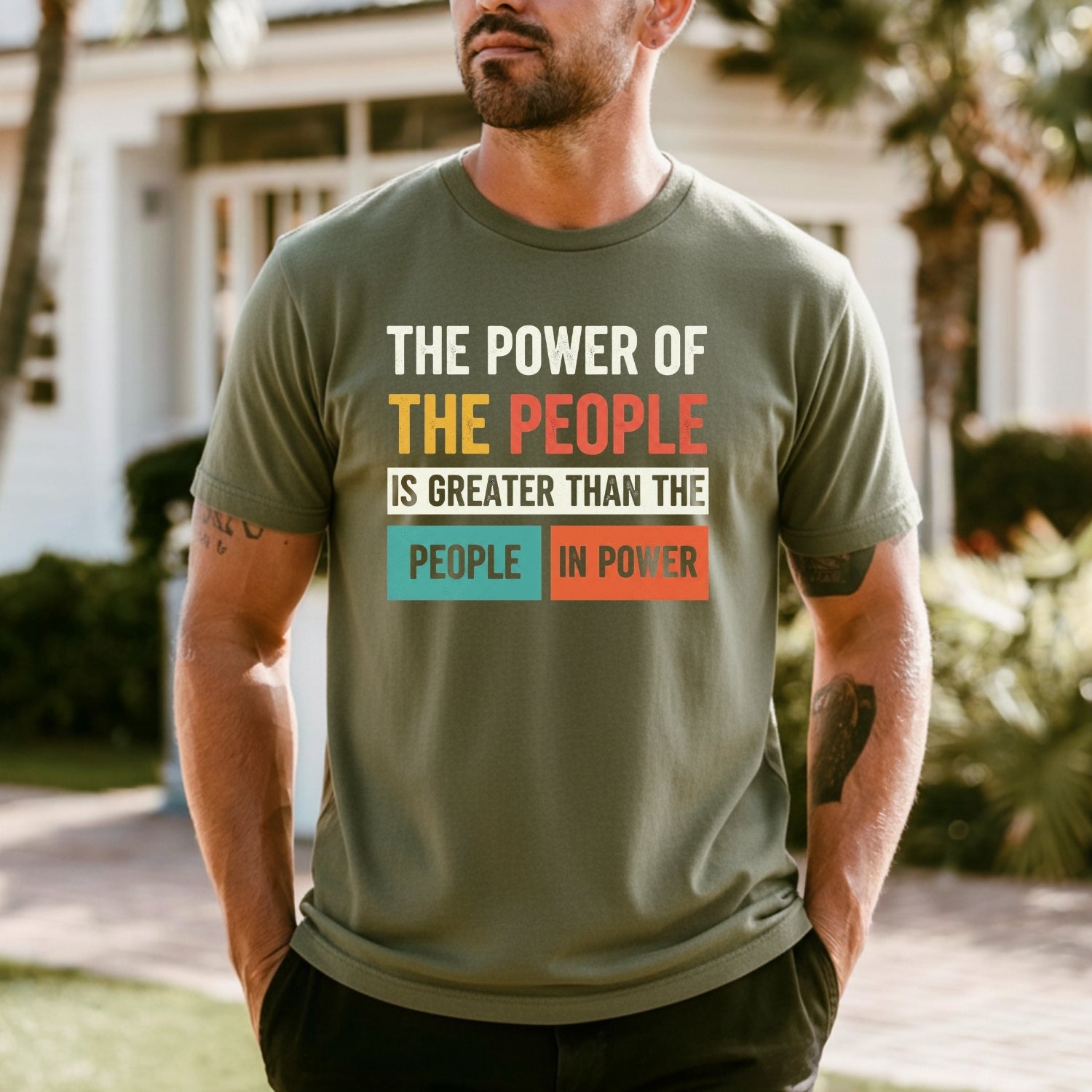 The Power of the People T-Shirt – Retro Comfort Graphic Tee – Freedom & Solidarity Top