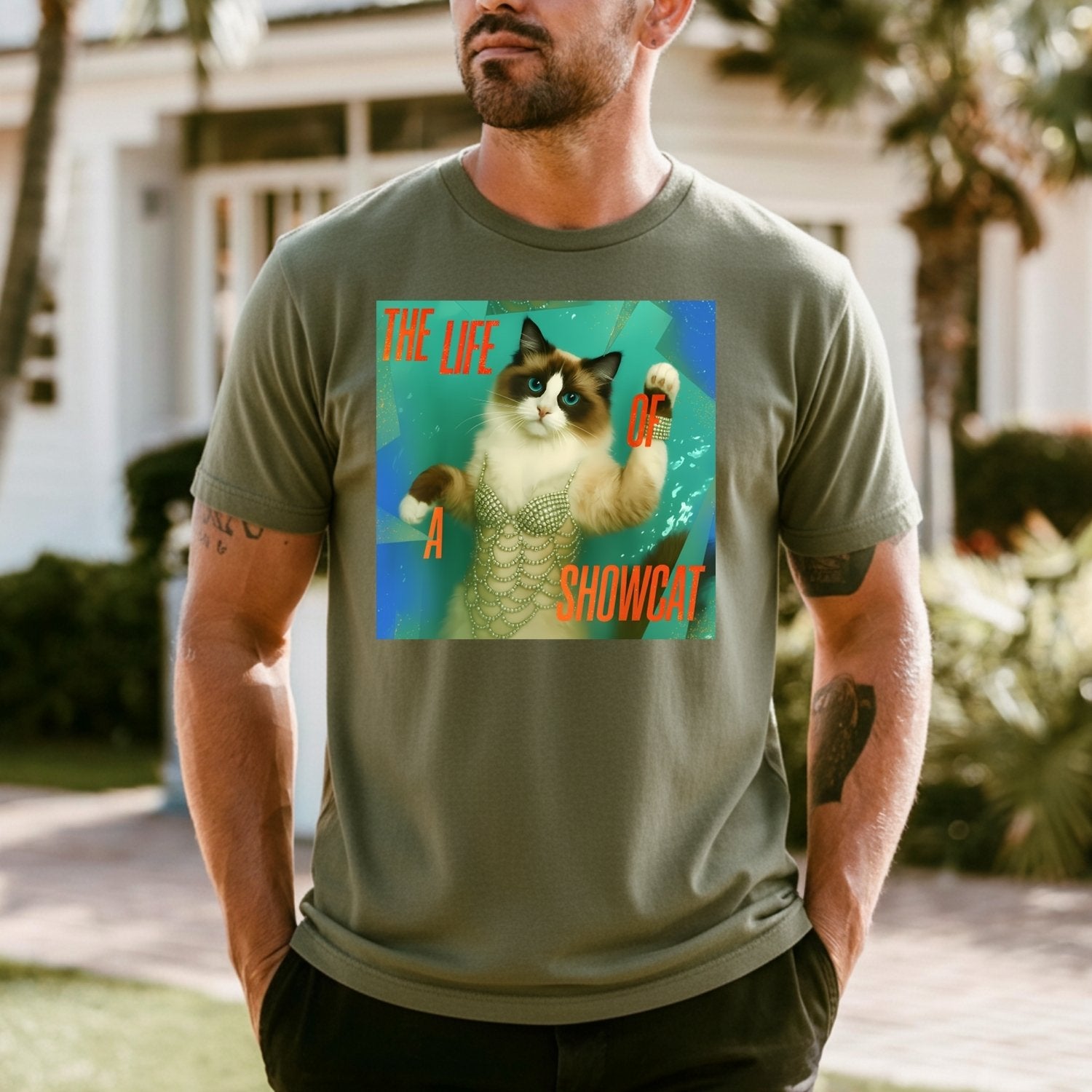 The Life of a Showcat Shirt – Funny Cat Lover Graphic Tee