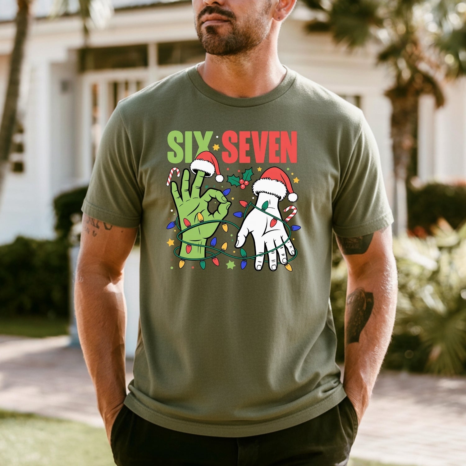 6 7 Christmas Shirt – Funny Santa Meme Holiday Tee