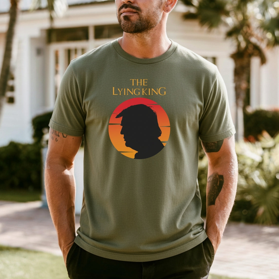 The Lying King Parody Shirt - No Kings No Dictators Tee - Protect Democracy Apparel