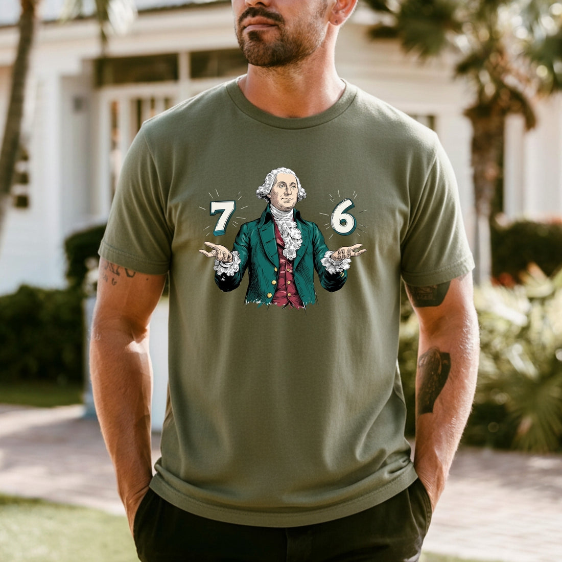 Six Seven Shirt – Vintage George Washington American History Graphic Tee