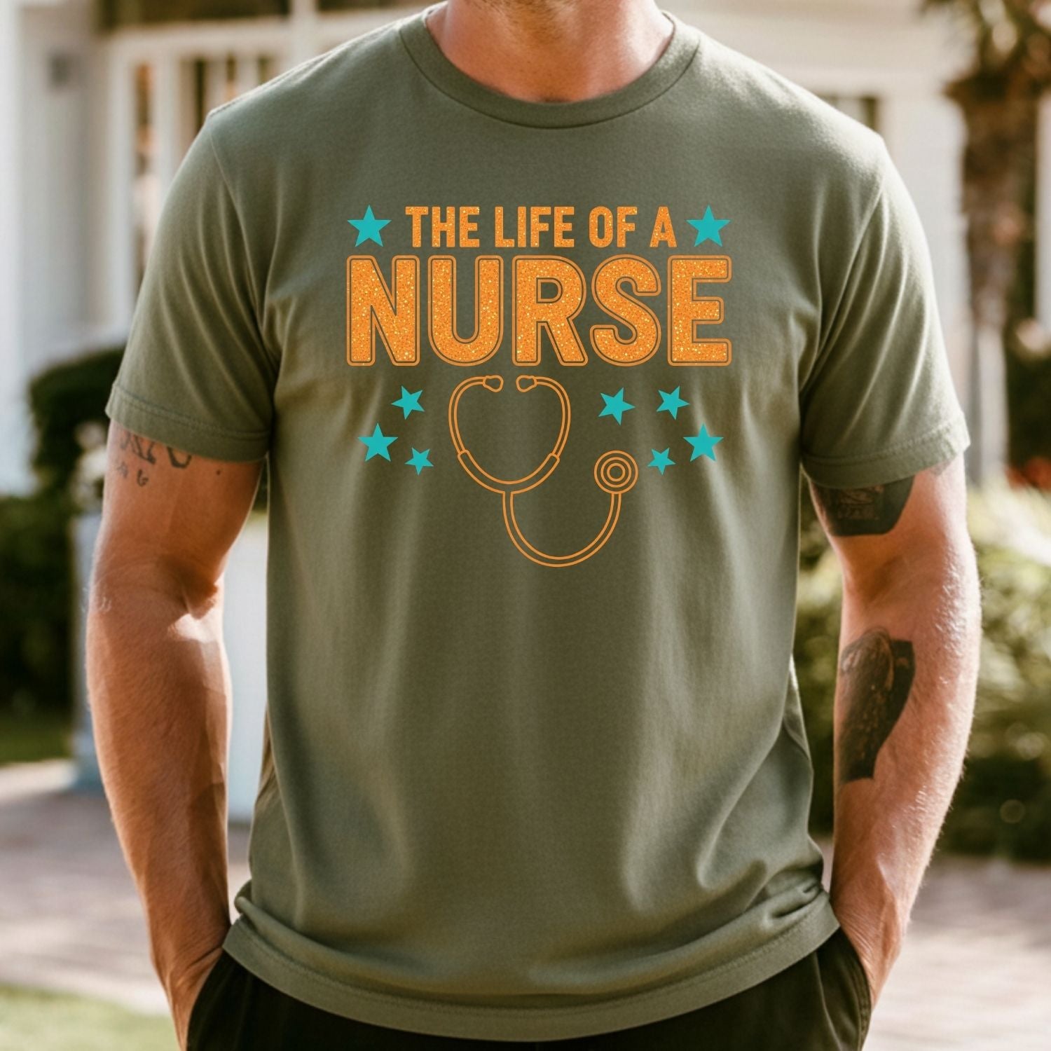 Nurse Showgirl Shirt - The Life of a Nurse Tee - Funny Nurse Appreciation Gift T-Shirt