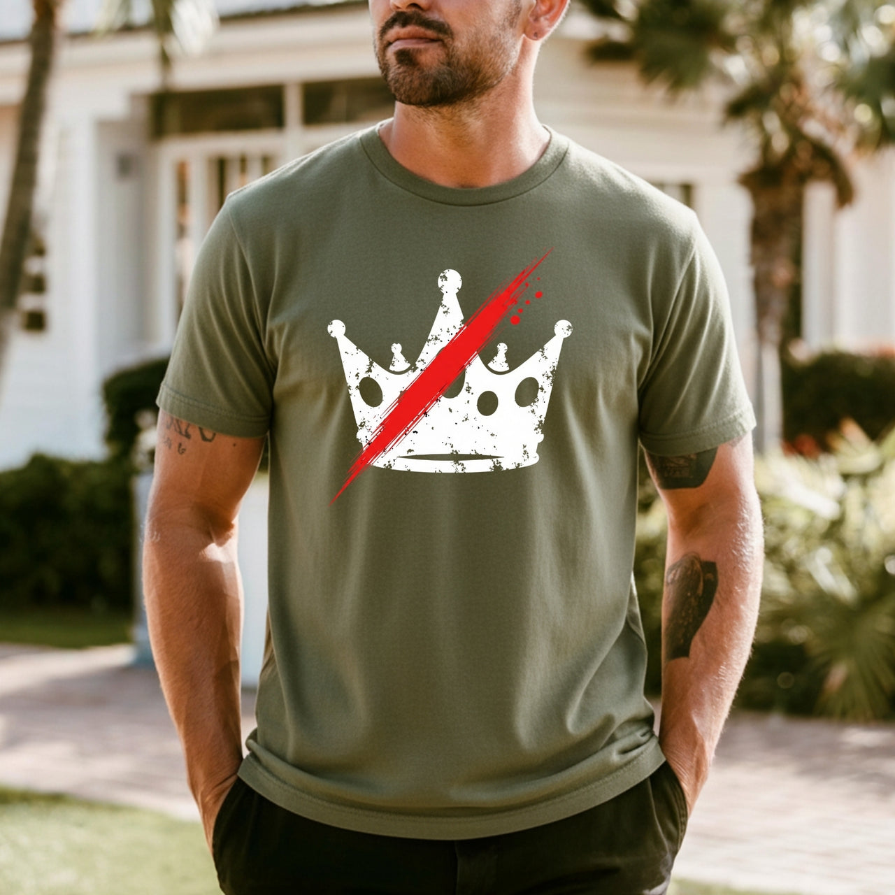 No Kings in America T-Shirt – Crown Graphic Tee Freedom Statement Shirt