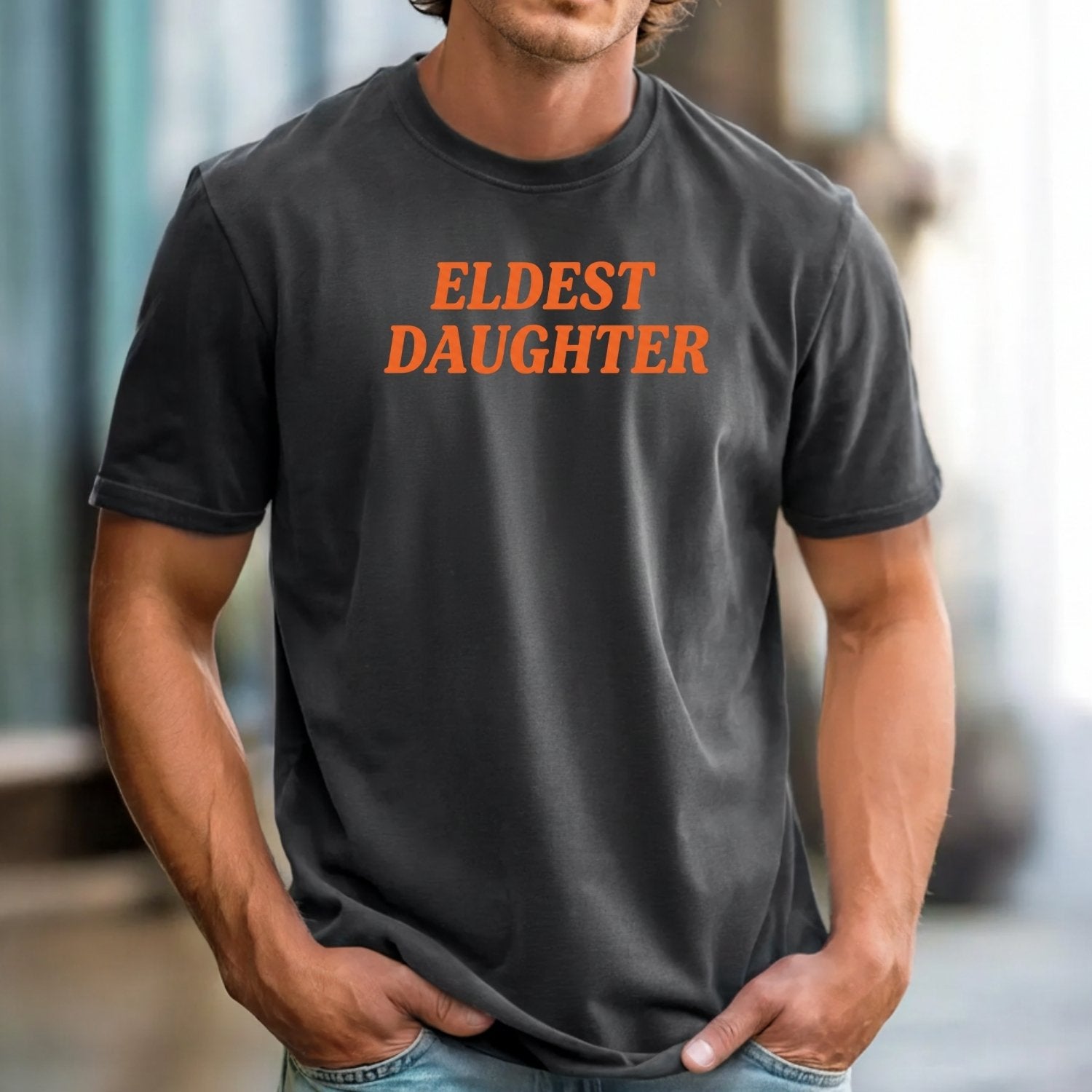 Retro Eldest Daughter Tee – Funny Aesthetic Graphic Shirt