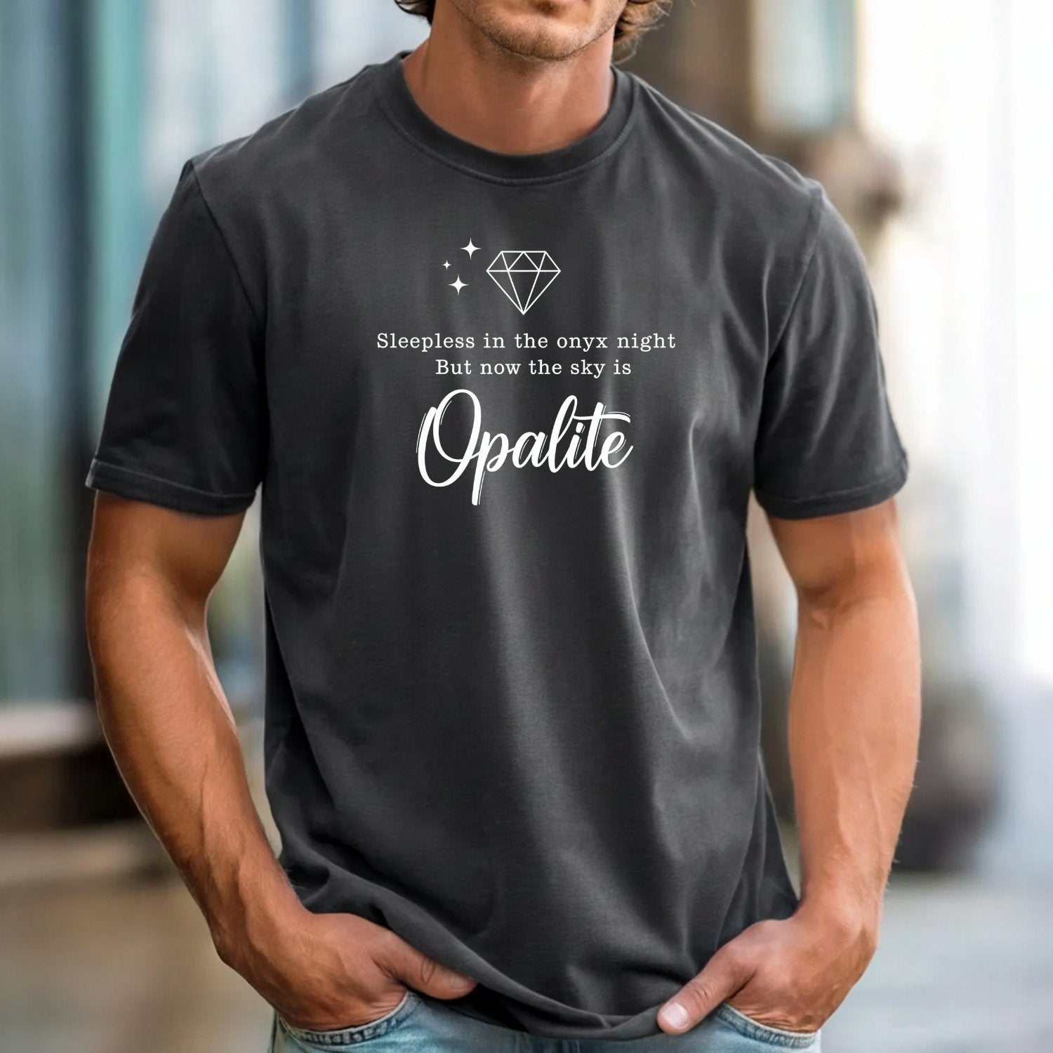 Opalite Sky Shirt – Sleepless in the Onyx Night Poetic Crystal Tee