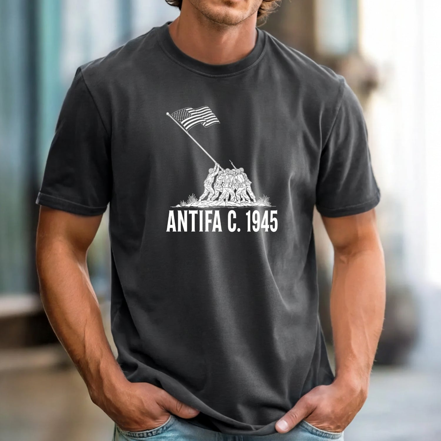 1945 Heritage Tee – Vintage Patriotic Shirt – Freedom & Unity Graphic Design