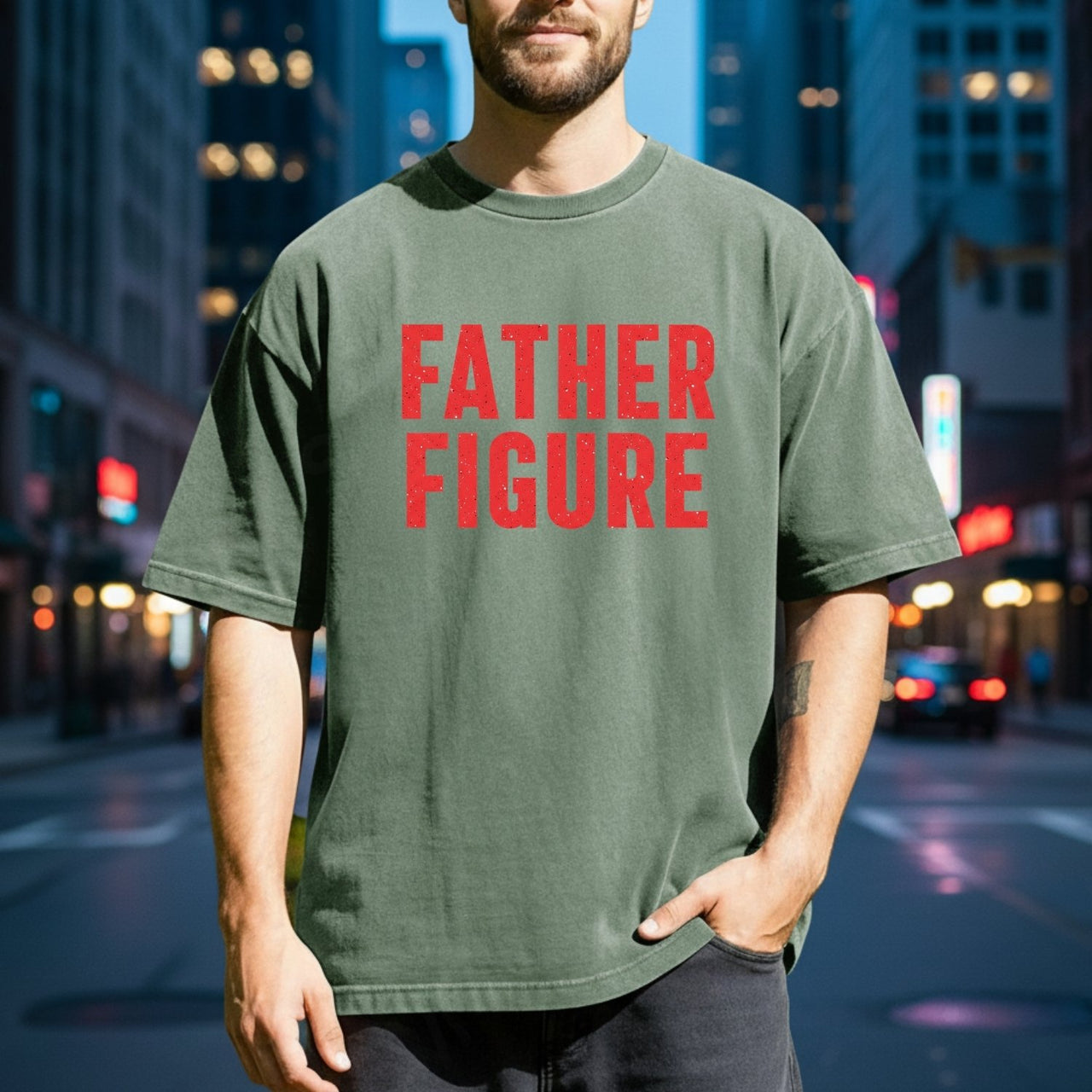Father Figure Taylor T-Shirt – Funny Retro Pop-Inspired Graphic Tee