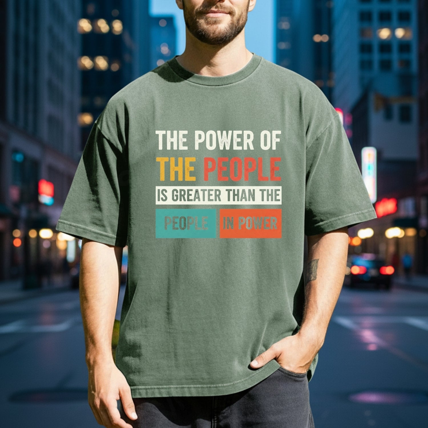 The Power of the People T-Shirt – Retro Comfort Graphic Tee – Freedom & Solidarity Top