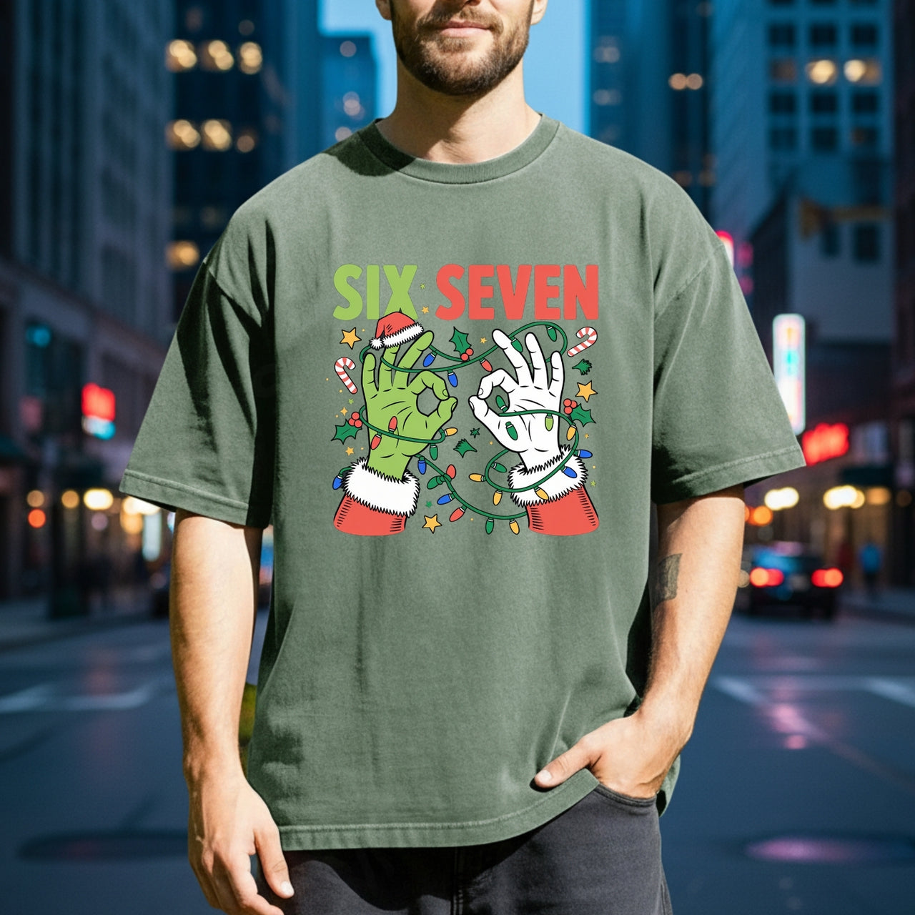 Funny Six Seven Shirt – Christmas Meme Humor Tee