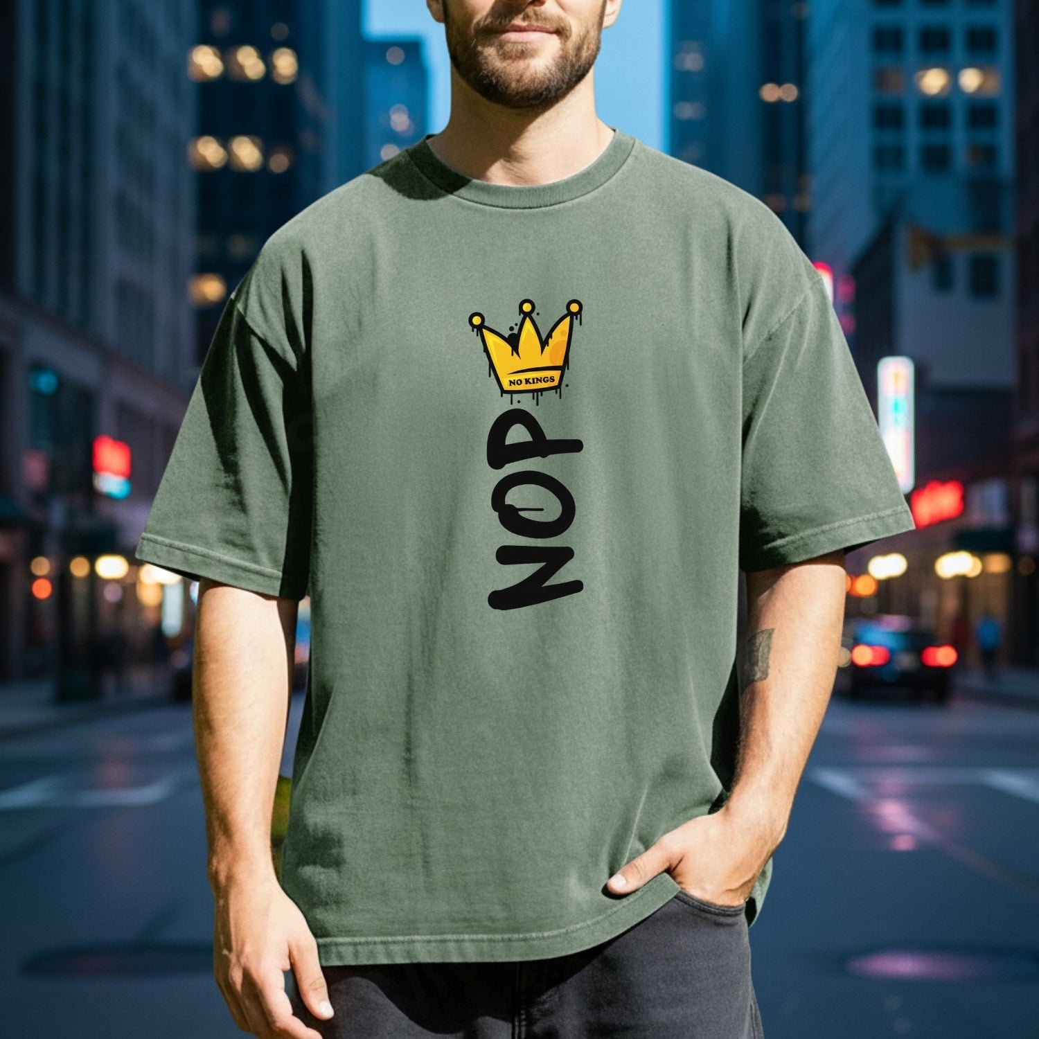 Crown No Kings Shirt – American Democracy Graphic Tee