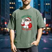 Funny Santa Says Six Seven T-Shirt – Christmas Meme Graphic Tee