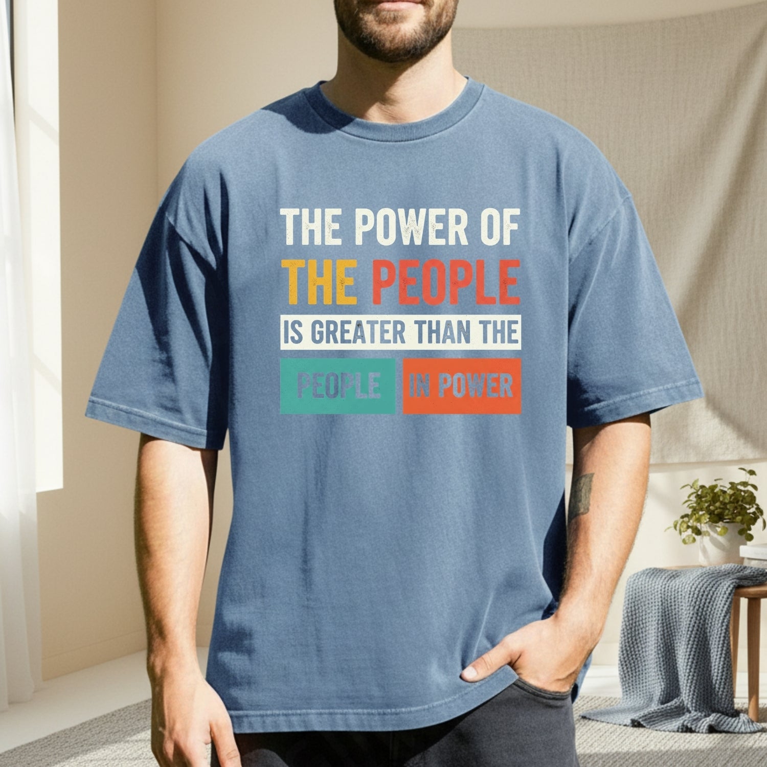 The Power of the People T-Shirt – Retro Comfort Graphic Tee – Freedom & Solidarity Top