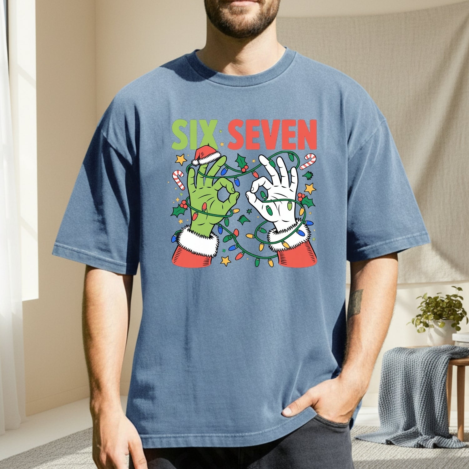 Funny Six Seven Shirt – Christmas Meme Humor Tee