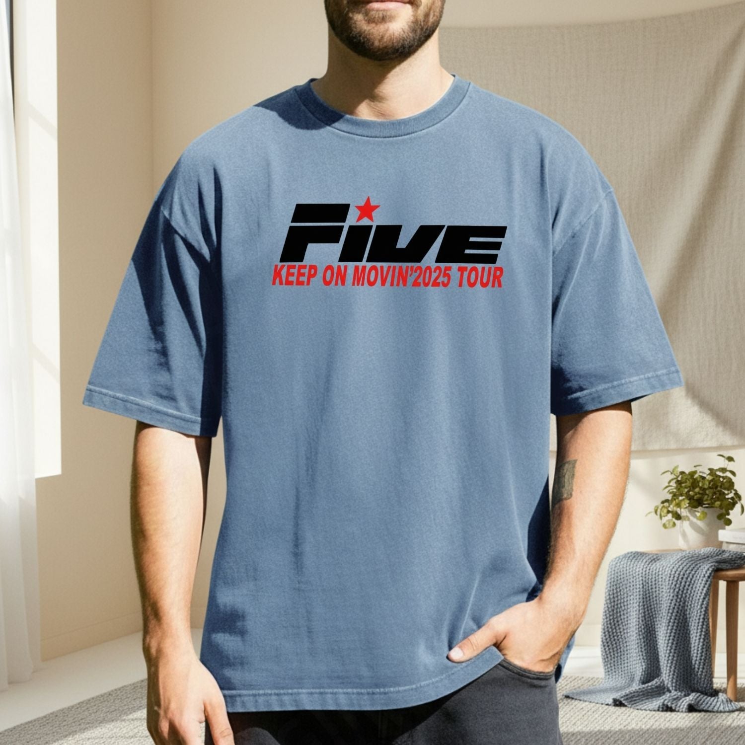 Retro Boyband Keep Movin' On Tour T-Shirt – 90s Music Graphic Tee for Adults & Kids