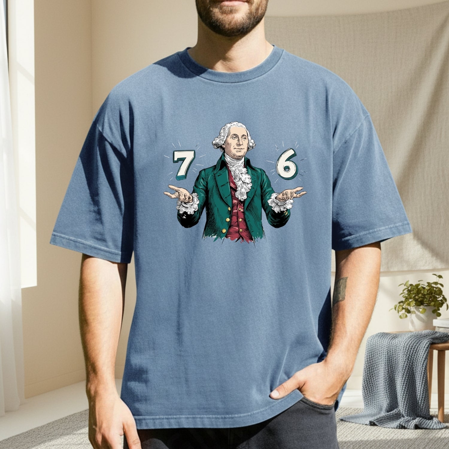 Six Seven Shirt – Vintage George Washington American History Graphic Tee