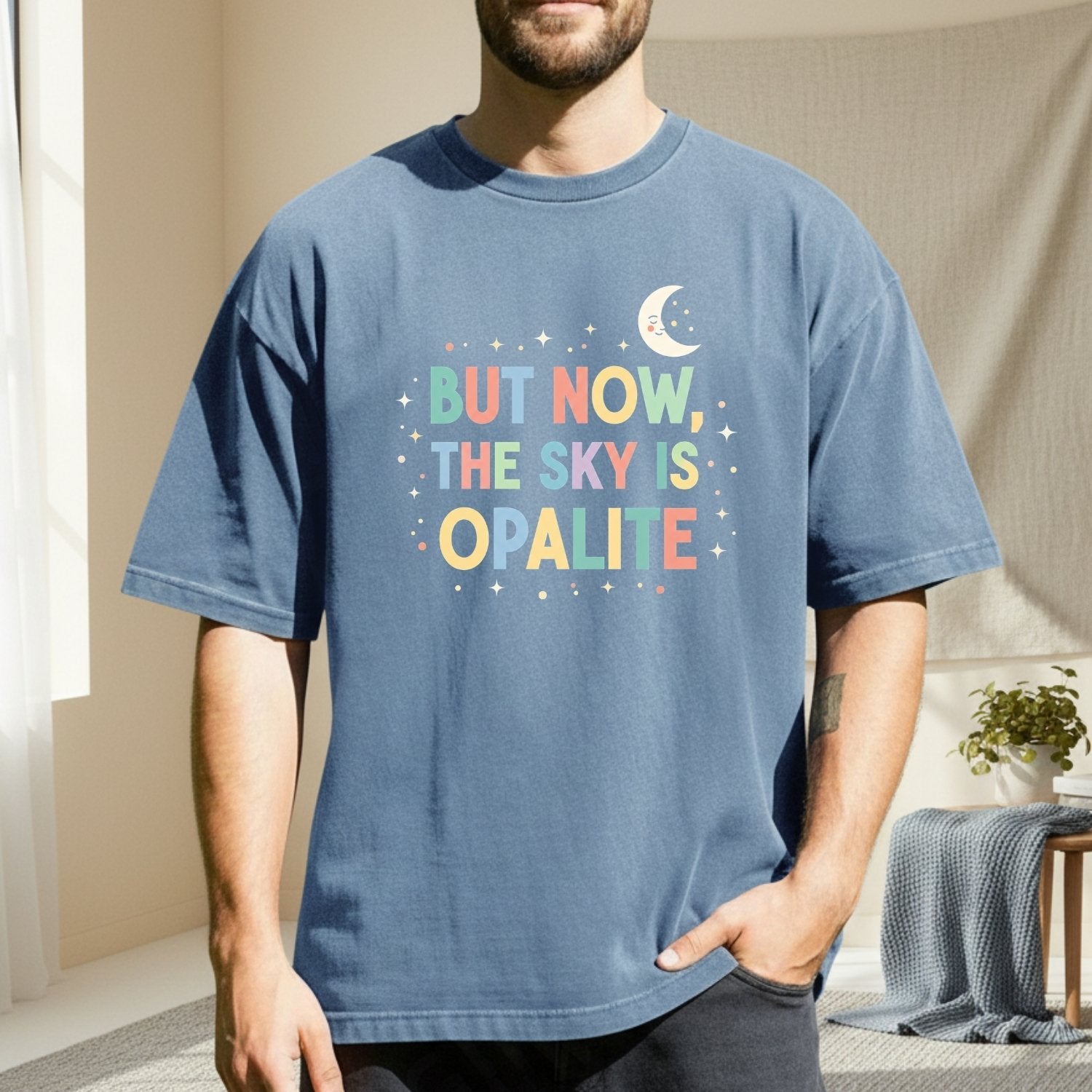 Opalite Showgirl Graphic Tee – Poetic Romantic Pastel Shirt