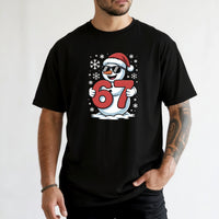 Funny Snowman Six Seven T-Shirt – Christmas Meme Graphic Tee.png