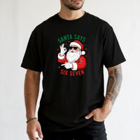 Funny Santa Says Six Seven T-Shirt – Christmas Meme Graphic Tee