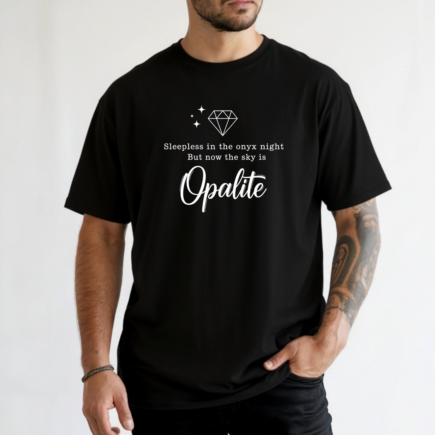 Opalite Sky Shirt – Sleepless in the Onyx Night Poetic Crystal Tee