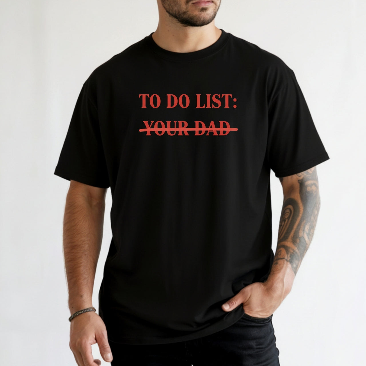 To Do List Tee – Funny Sarcastic Humor Shirt – Sassy Wordplay Graphic Top