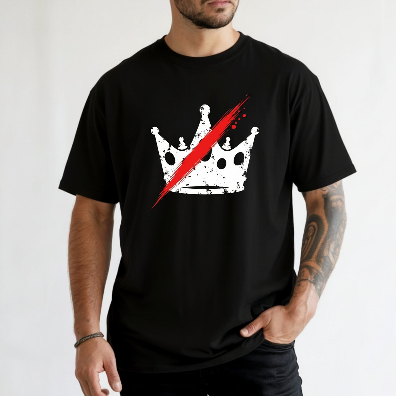 No Kings in America T-Shirt – Crown Graphic Tee Freedom Statement Shirt