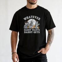 Whatever Dad Wants Dad Gets T-Shirt – Funny Werewolf Meme Tee – Cringe Humor Graphic Top