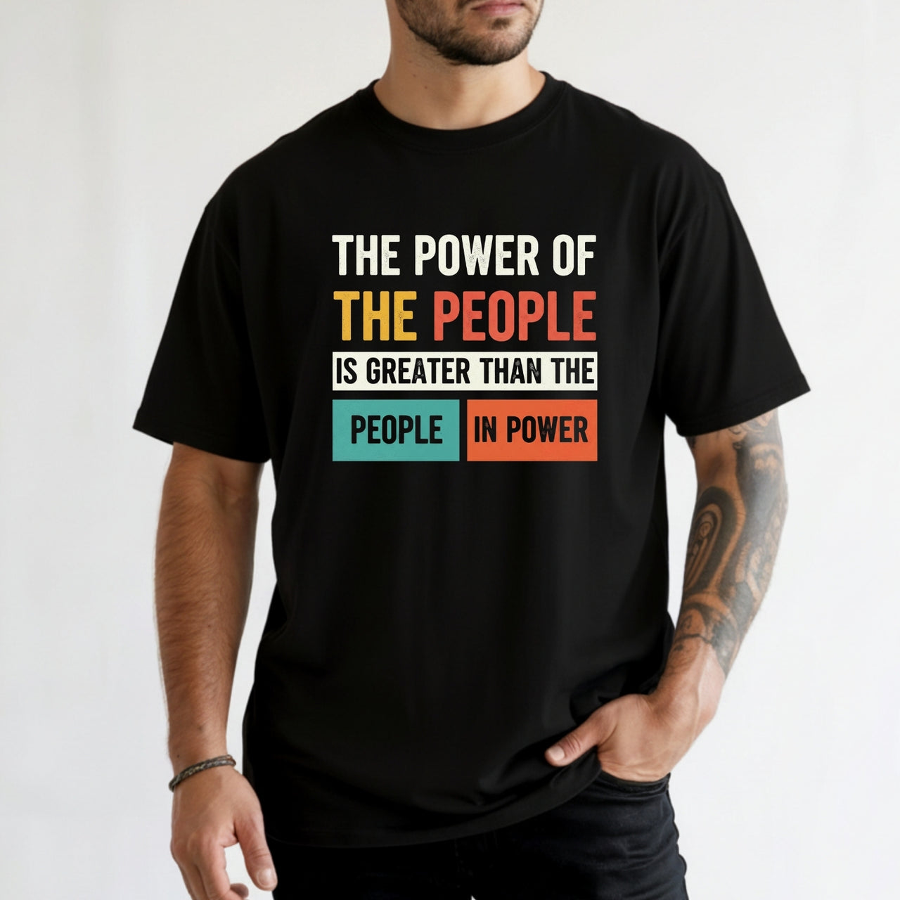 The Power of the People T-Shirt – Retro Comfort Graphic Tee – Freedom & Solidarity Top