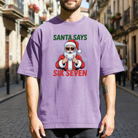 Funny Santa Says Six Seven T-Shirt – Christmas Meme Graphic Tee