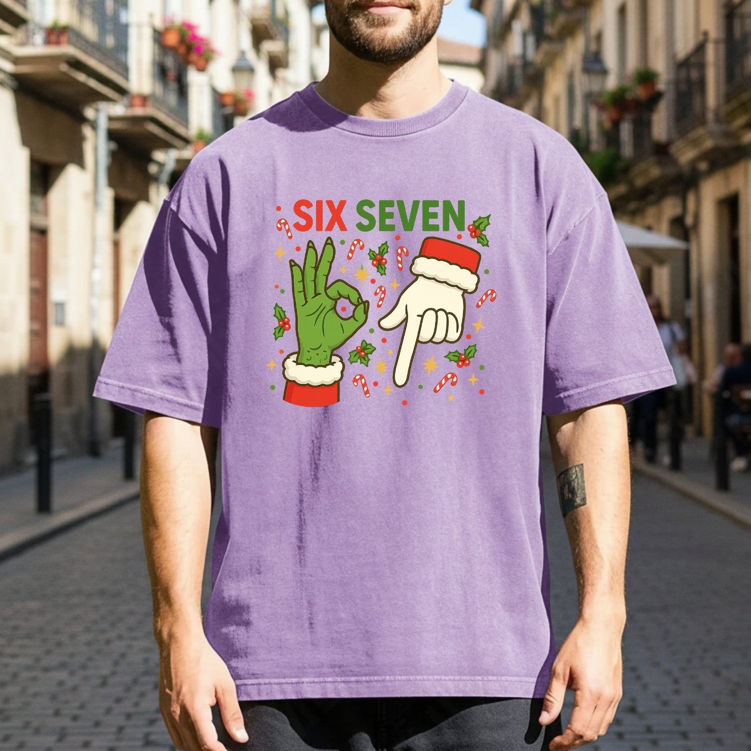 6 7 Meme Christmas Tee – Funny Santa Holiday Graphic Shirt