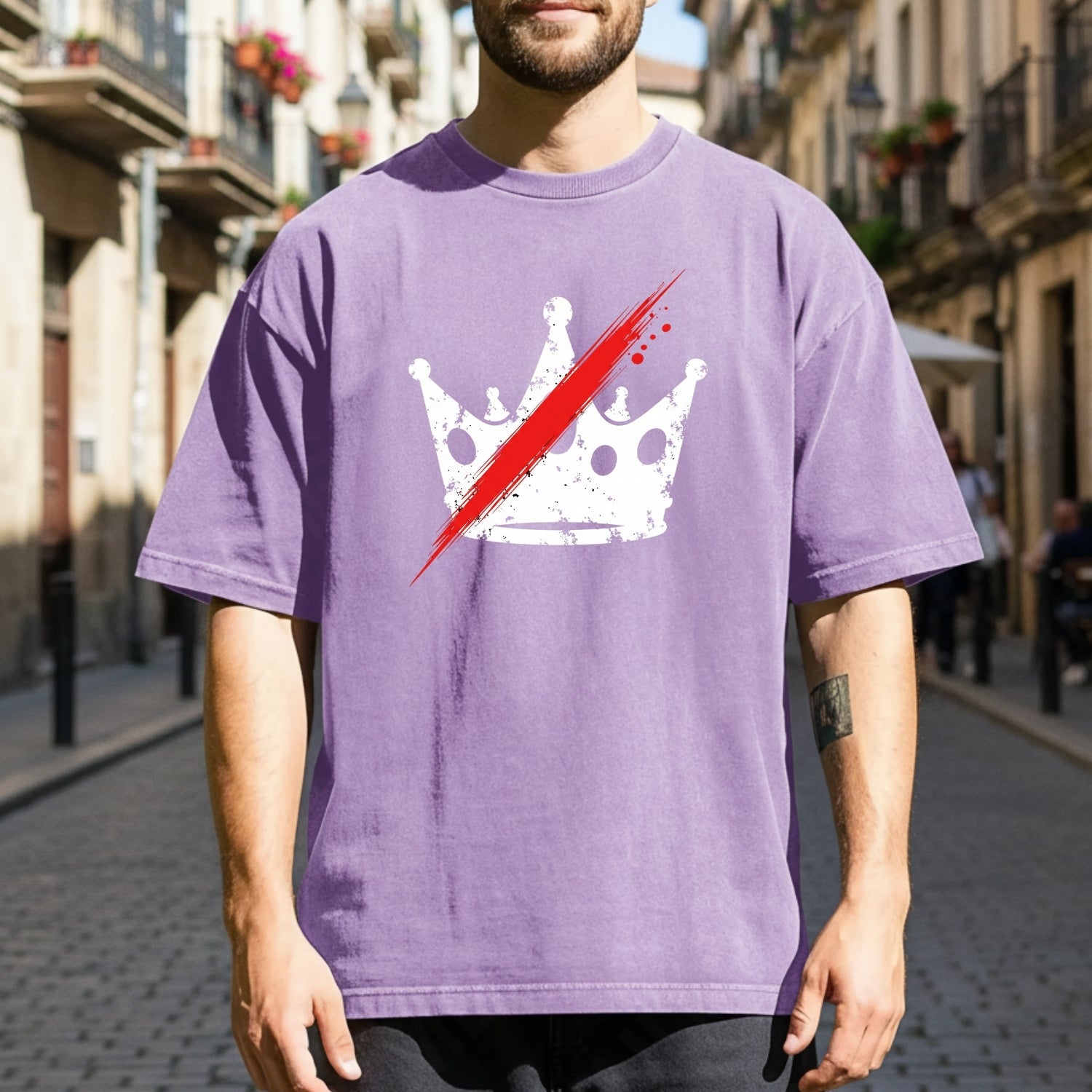 No Kings in America T-Shirt – Crown Graphic Tee Freedom Statement Shirt