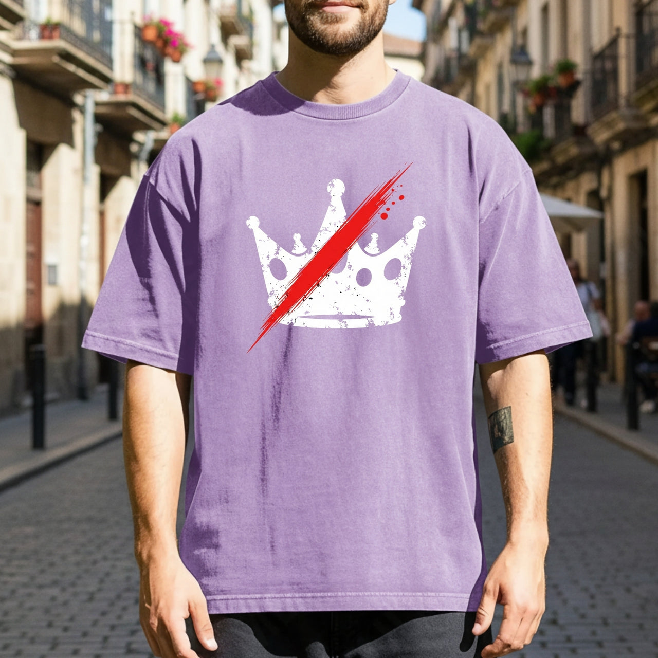 No Kings in America T-Shirt – Crown Graphic Tee Freedom Statement Shirt