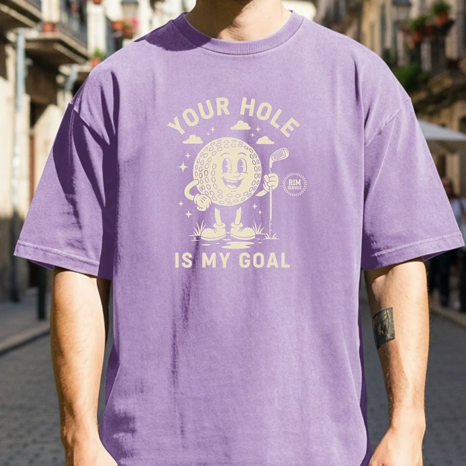 Your Hole is My Goal T-Shirt - Funny Adult Humor Tee - Unhinged Golf Graphic Shirt