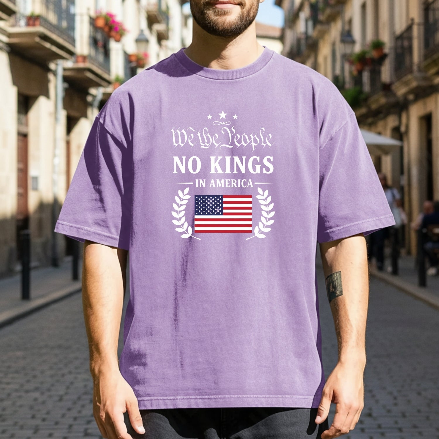 No Kings in America Tee – Liberty & Democracy Statement T-Shirt