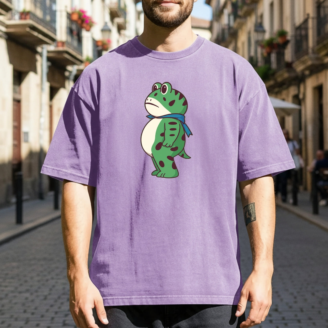 Portland Frog T-Shirt – Witty Protest-Style Vintage Shirt