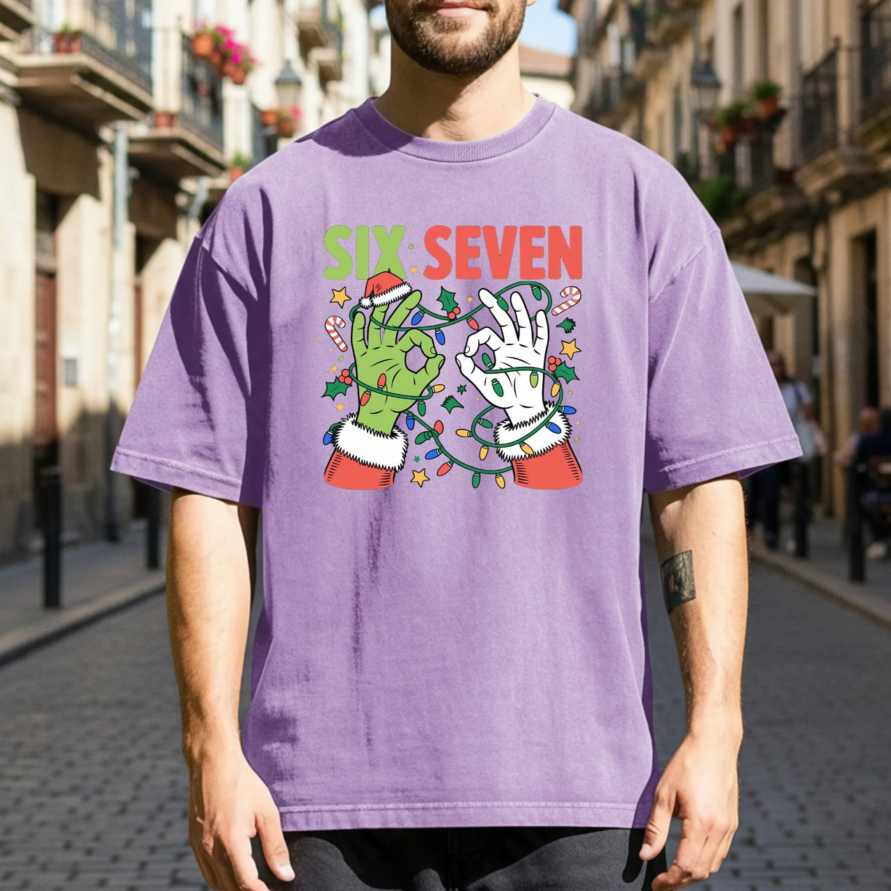 Funny Six Seven Shirt – Christmas Meme Humor Tee