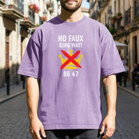 No Faux King Way 8647 Tee – Witty Wordplay Graphic Shirt