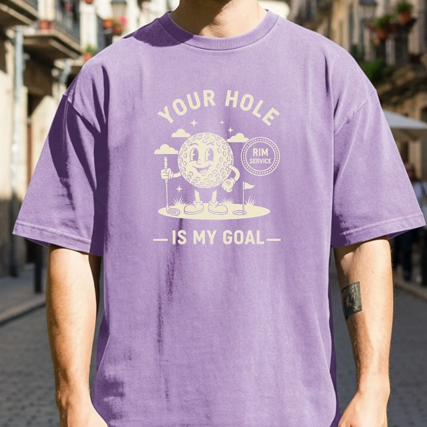 Funny Your Hole is My Goal T-Shirt - Inappropriate Humor Tee - Golf Gift Shirt for Men and Women
