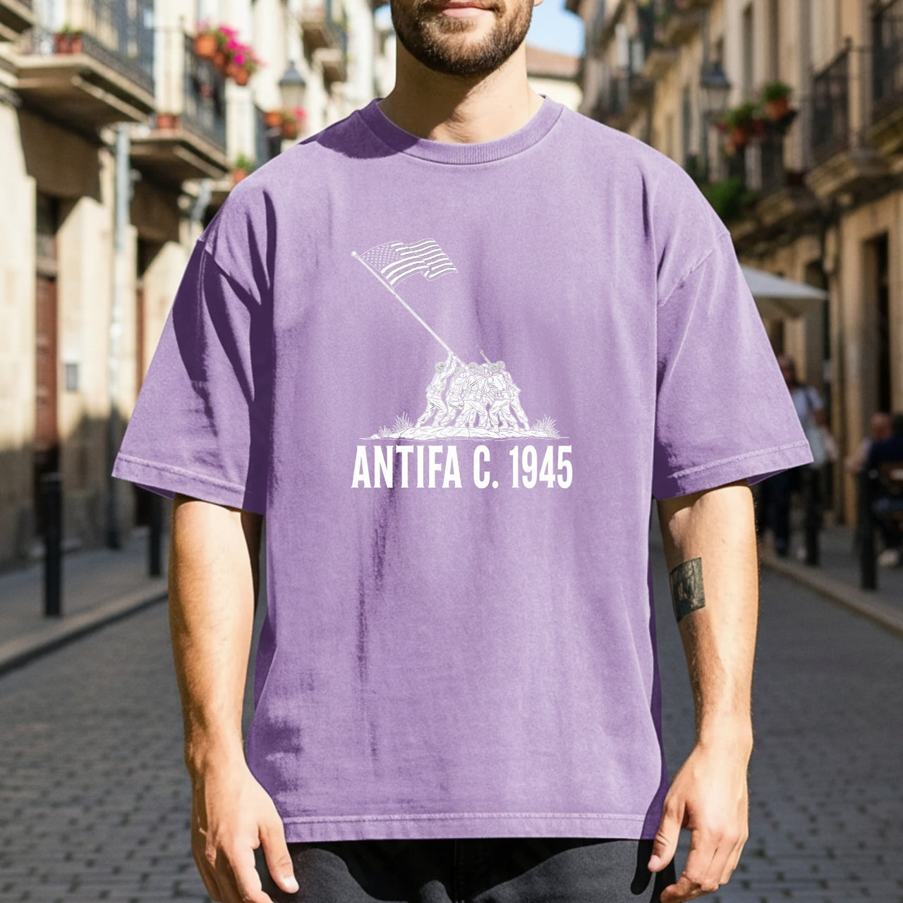 1945 Heritage Tee – Vintage Patriotic Shirt – Freedom & Unity Graphic Design