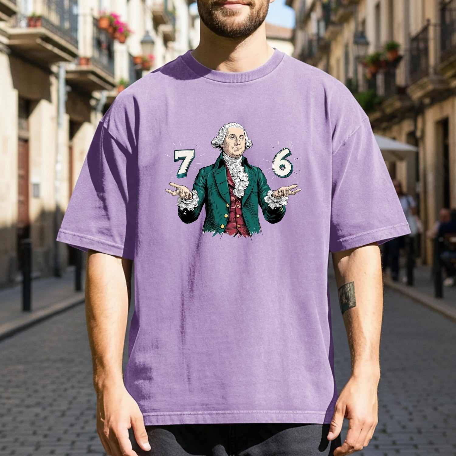 Six Seven Shirt – Vintage George Washington American History Graphic Tee