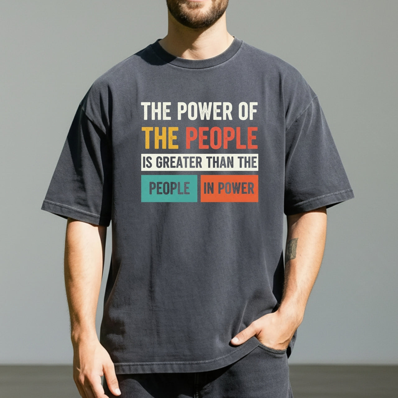 The Power of the People T-Shirt – Retro Comfort Graphic Tee – Freedom & Solidarity Top