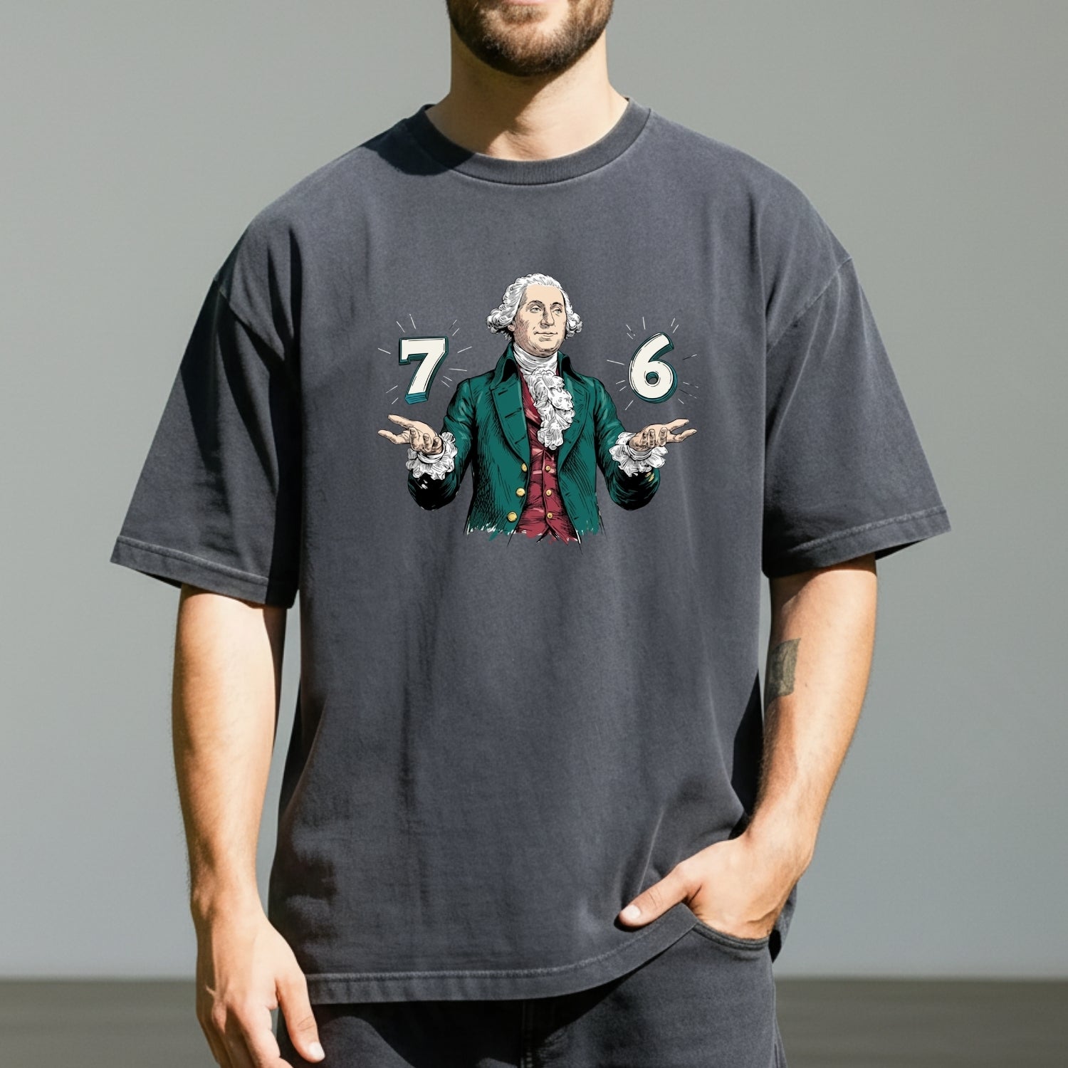 Six Seven Shirt – Vintage George Washington American History Graphic Tee