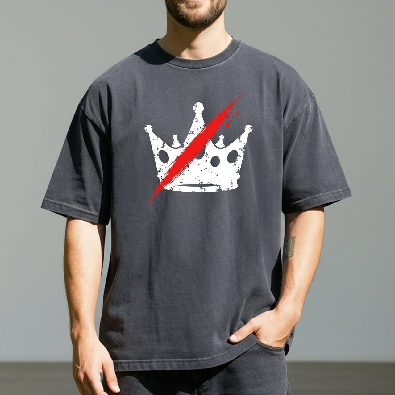 No Kings in America T-Shirt – Crown Graphic Tee Freedom Statement Shirt