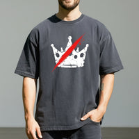 No Kings in America T-Shirt – Crown Graphic Tee Freedom Statement Shirt