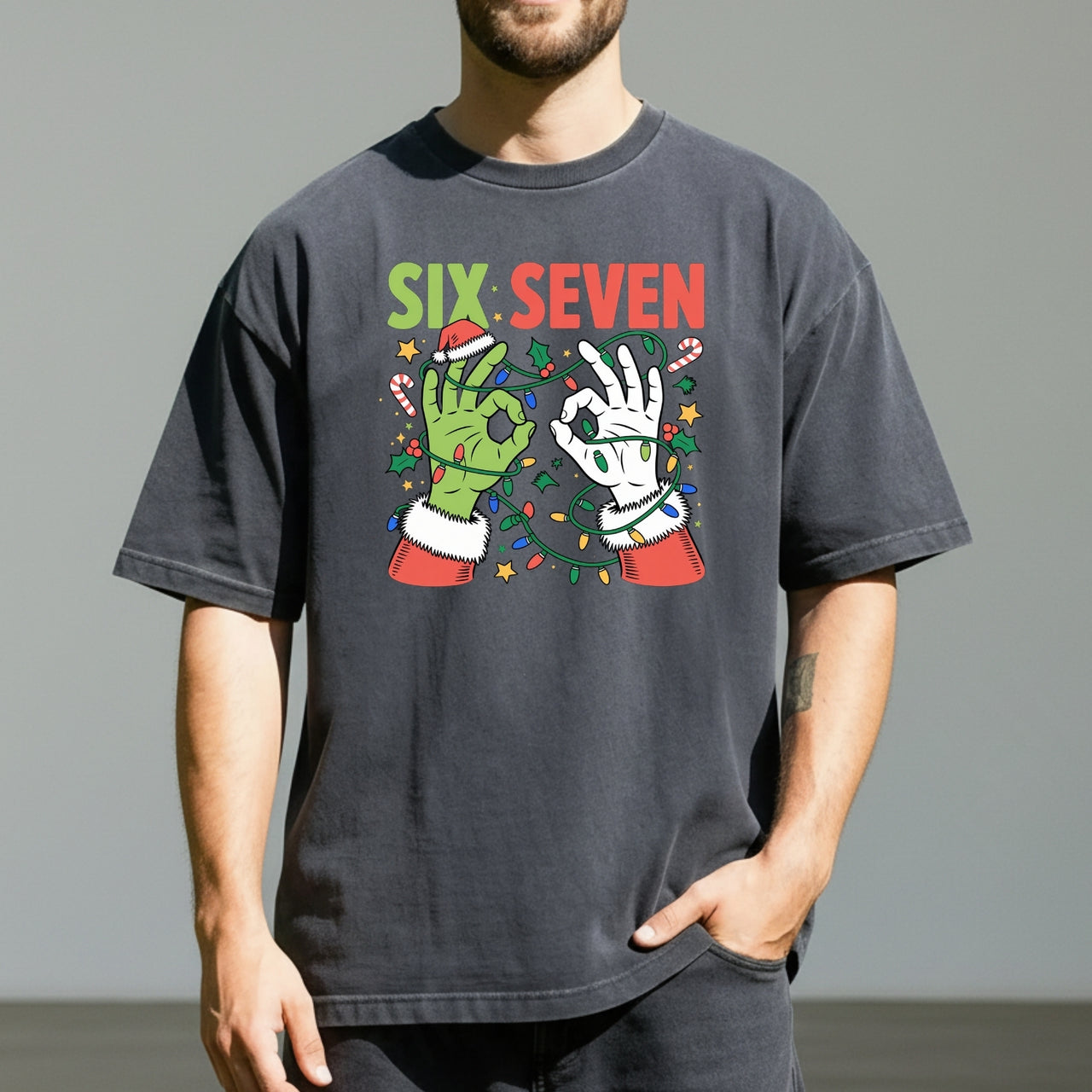 Funny Six Seven Shirt – Christmas Meme Humor Tee