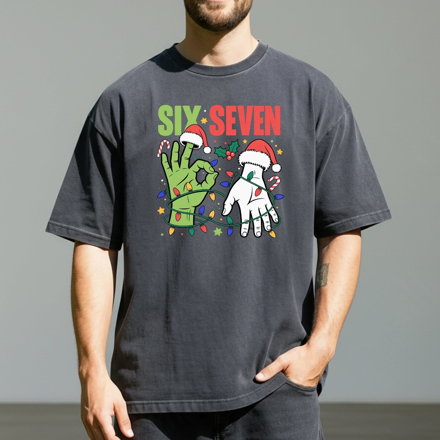 6 7 Christmas Shirt – Funny Santa Meme Holiday Tee