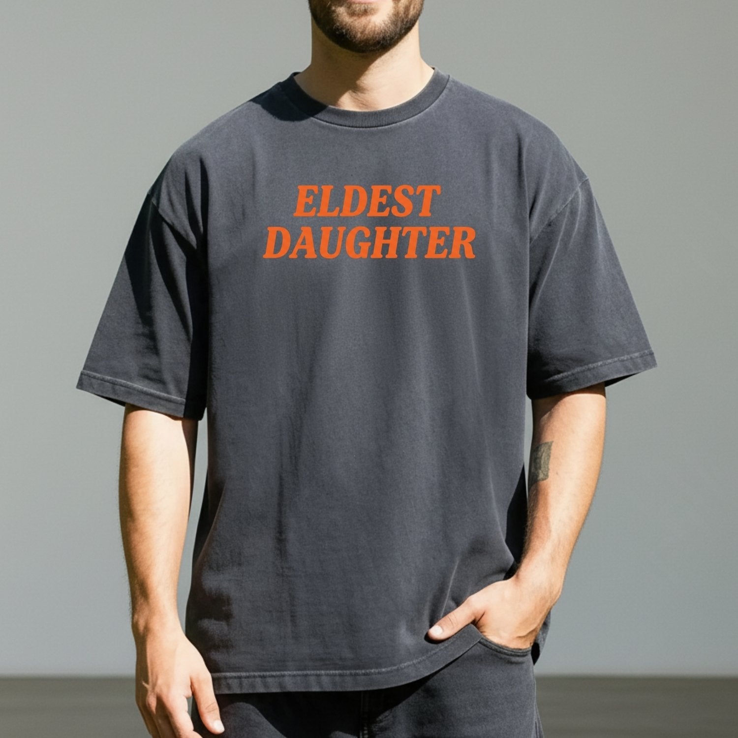 Retro Eldest Daughter Tee – Funny Aesthetic Graphic Shirt