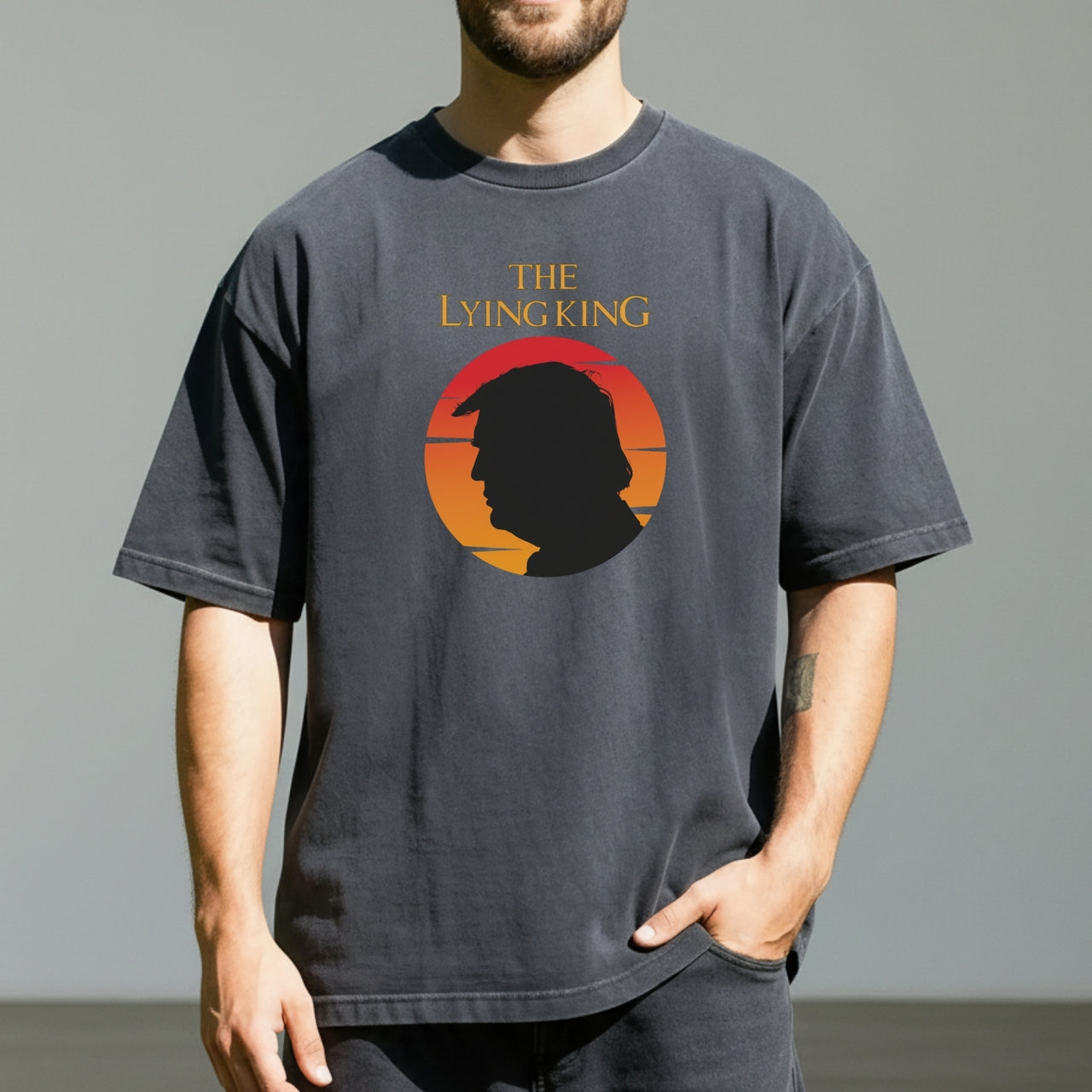 The Lying King Parody Shirt - No Kings No Dictators Tee - Protect Democracy Apparel