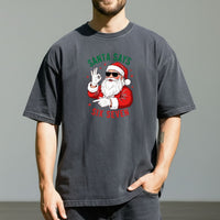 Funny Santa Says Six Seven T-Shirt – Christmas Meme Graphic Tee